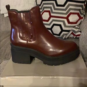 Burgundy Heeled Bootie